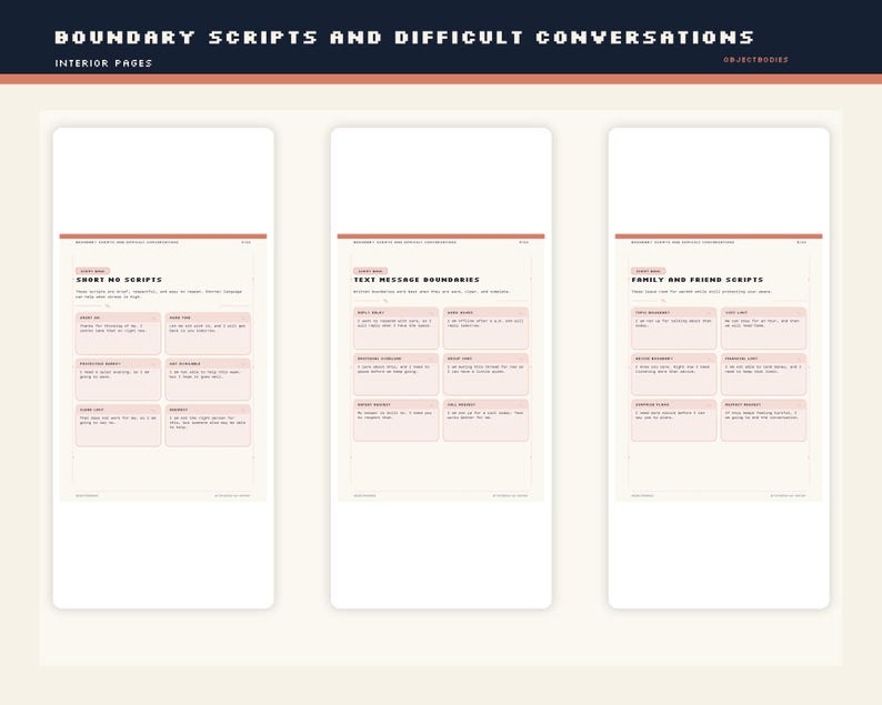 Grensscripts voor moeilijke gesprekken | Tekst-, werk- en familiescripts pdf | Opmerkelijk: afbeelding 3