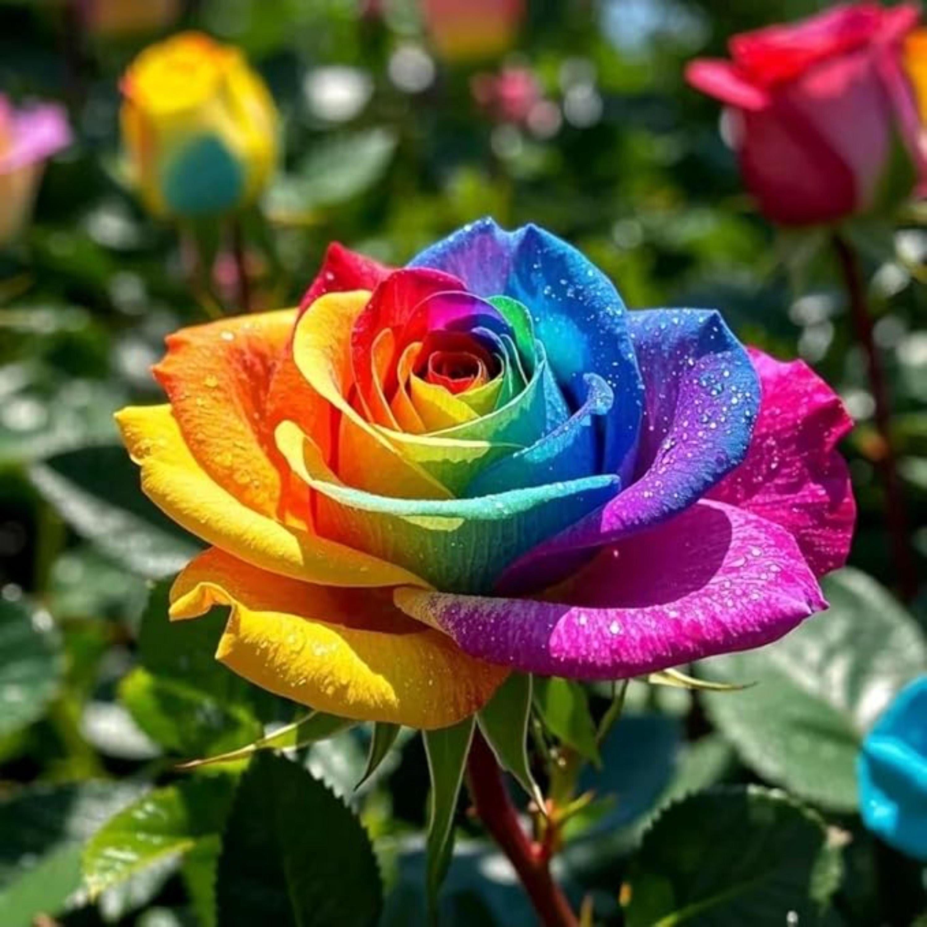 Rare Rainbow Rose Seeds 30+ Perennial Garden Plant - Etsy