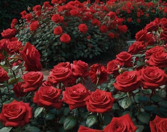 Semillas de rosa de té roja, más de 50 flores fragantes para jardín.