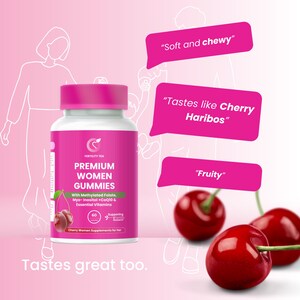 Fruchtbarkeitstee • Multivitamin Gummies für Frauen Vollgepackt mit • Myo-Inosit, Folsäure, Vitamin D, C & B12 - kostenloser Versand Bild 3