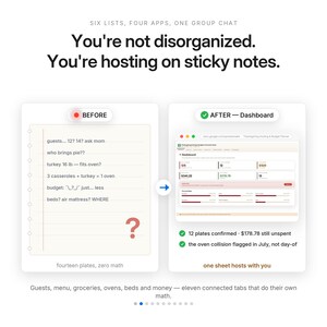 Thanksgiving Planner Spreadsheet | Thanksgiving Hosting Budget with Menu, Potluck and Groceries for Excel and Google Sheets | Friendsgiving image 2