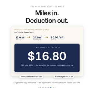 Tutor Expense and Mileage Tracker App Bill Clients for Materials and Travel Track Write-Offs No Spreadsheet Offline One File image 8