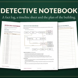 Murder Mystery Advent Calendar Printable, 24 Day Christmas Detective Game for Adults and Teens, Murder at the Marchbanks, Cozy Whodunit bild 7