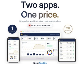 Tutor Rate Calculator & Scheduler | Tutoring Pricing Software + Expense and Mileage Tracker | Student Tracker, Invoice Builder App