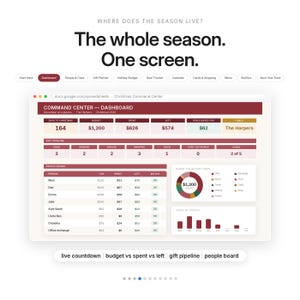 Planificador de presupuesto navideño Hoja de cálculo Rastreador de regalos Presupuesto navideño Excel Google Sheets Rastreador de ofertas del Black Friday Lista de regalos de Navidad imagen 4