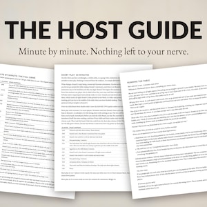 Murder Mystery Party Game Printable for 4-20 Players | Host Can Play, No Acting, Full Kit with Host Guide | Instant Download Dinner Party image 10