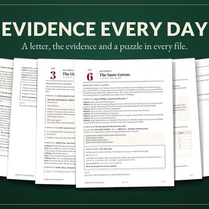 Murder Mystery Advent Calendar Printable, 24 Day Christmas Detective Game for Adults and Teens, Murder at the Marchbanks, Cozy Whodunit bild 4
