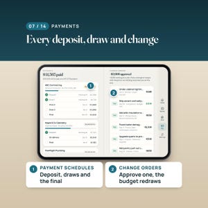 Renovation Budget Planner Web App, Remodel Cost Tracker, Two-Screen Layout, Compatible with iPhone Duo imagen 7