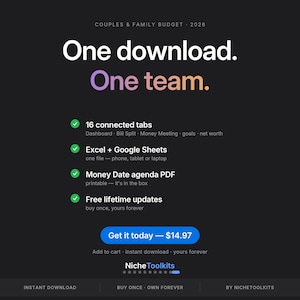 Couples Budget Spreadsheet Bill Split Calculator Who Owes Who Family Budget Planner Excel Google Sheets Shared Expense Tracker image 11