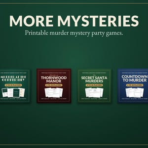 Murder Mystery Advent Calendar Printable, 24 Day Christmas Detective Game for Adults and Teens, Murder at the Marchbanks, Cozy Whodunit bild 15