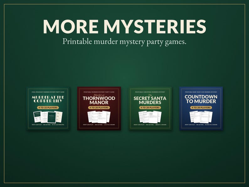 Murder Mystery Advent Calendar Printable, 24 Day Christmas Detective Game for Adults and Teens, Murder at the Marchbanks, Cozy Whodunit bild 15