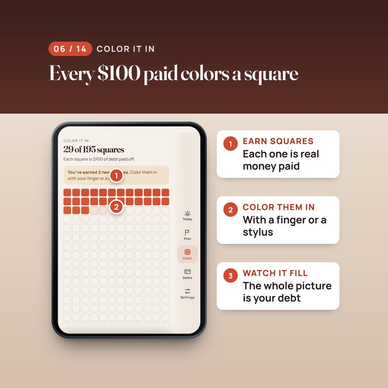 Debt Payoff Planner Web App, Snowball and Avalanche Tracker, Two-Screen Layout, Compatible with iPhone Duo image 6