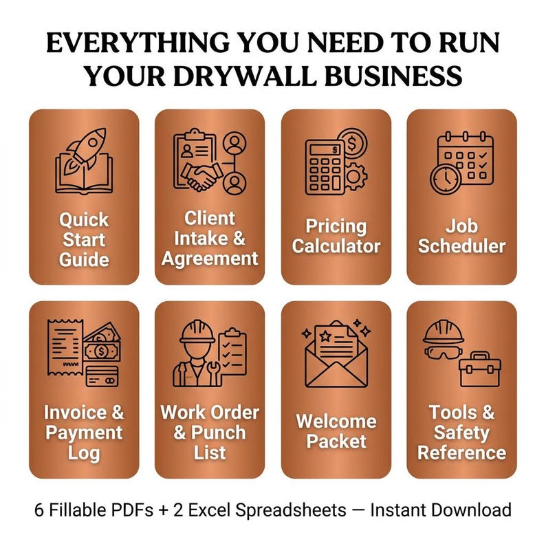 Drywall Contractor Toolkit | Drywall Estimate Calculator, Invoice ...