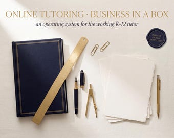 Start a Tutoring Business in a Box | Tutor Startup Kit to Book Your First Student | Parent Forms, Rate Tool, Contract & Scripts