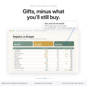 Hoja de cálculo para el presupuesto del recién nacido / Planificador de gastos del primer año del bebé (Excel y Google Sheets) / Seguimiento de la baja por maternidad, el cuidado infantil y la lista de regalos imagen 7