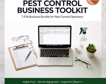 Pest Control Business Forms Toolkit | Inspection, Pricing, Service Agreement (Digital Download)