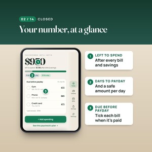 Paycheck Budget Web App, Offline Budget Planner with Two-Screen Layout, Compatible with iPhone Duo image 2
