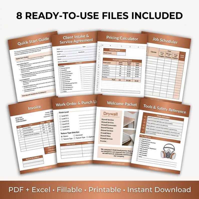 Drywall Contractor Toolkit | Drywall Estimate Calculator, Invoice ...