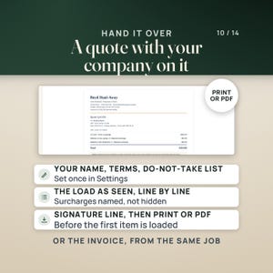 Junk Removal Pricing and Route Dashboard | Truck Load Fraction Calculator App, No Install | Dump Fee, Crew Cost & Job Profit image 10