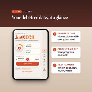 Debt Payoff Planner Web App, Snowball and Avalanche Tracker, Two-Screen Layout, Compatible with iPhone Duo image 2