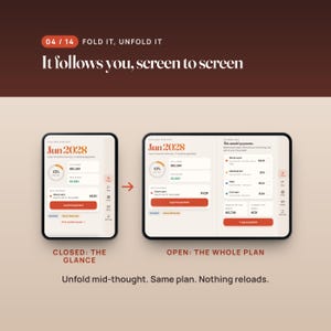 Debt Payoff Planner Web App, Snowball and Avalanche Tracker, Two-Screen Layout, Compatible with iPhone Duo image 4