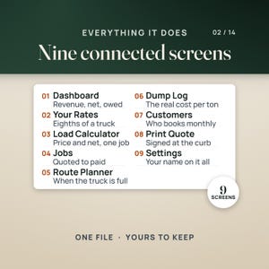 Junk Removal Pricing and Route Dashboard | Truck Load Fraction Calculator App, No Install | Dump Fee, Crew Cost & Job Profit image 2