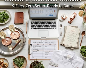 Catering Business Toolkit | Catering Forms Bundle with BEO, Pricing Calculator, Event Order & Contract | Editable Excel PDF Canva