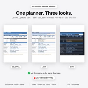 ADHD Trucker Planner Spreadsheet Truck Driver Life Command Center Excel Google Sheets Loads HOS Fuel Tracker Brain Dump Habits Organizer image 7