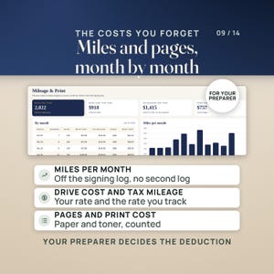 Mobile Notary Fee and Profit Dashboard | Net Pay Per Signing Calculator App, No Install | Mileage, Print Cost & Invoice Aging image 9