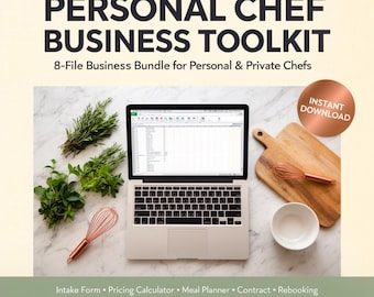 Personal Chef Business Toolkit | Forms, Pricing, Planner (Digital Download)