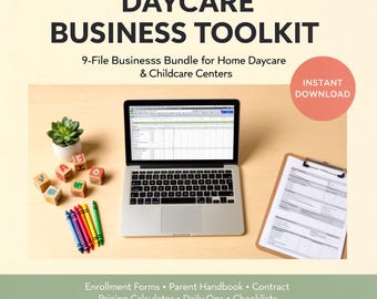 Daycare Business Toolkit | Enrollment Forms, Contract, Pricing Calculator (Digital Download)
