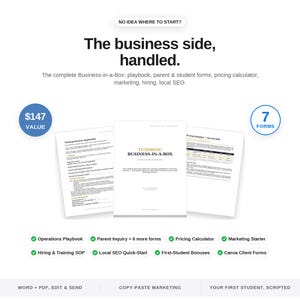 Bijlesbedrijf in een Box Ultiem Pakket Bijles Startpakket Tariefplanner App Boekhoudspreadsheet Bijlesplanner voor ADHD Ouderformulieren afbeelding 4