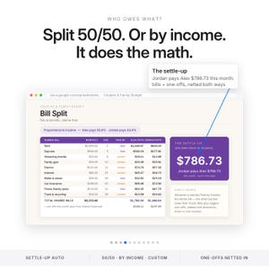 Couples Budget Spreadsheet Bill Split Calculator Who Owes Who Family Budget Planner Excel Google Sheets Shared Expense Tracker image 4