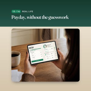 Paycheck Budget Web App, Offline Budget Planner with Two-Screen Layout, Compatible with iPhone Duo image 13