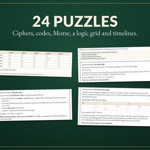 Murder Mystery Advent Calendar Printable, 24 Day Christmas Detective Game for Adults and Teens, Murder at the Marchbanks, Cozy Whodunit bild 5