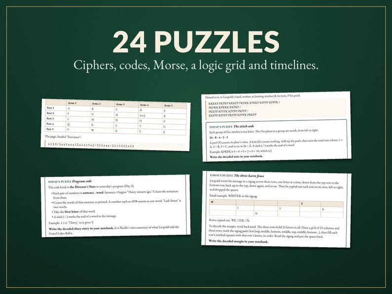 Murder Mystery Advent Calendar Printable, 24 Day Christmas Detective Game for Adults and Teens, Murder at the Marchbanks, Cozy Whodunit bild 5