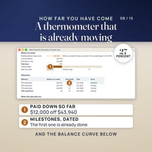 Debt Payoff Tracker Spreadsheet | Debt Snowball, Avalanche, Mortgage Payoff Calculator, Paycheck Plan, Debt Free Date | Excel Google Sheets Bild 8