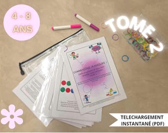 Activity Book VOLUME 2 Ages 5-8 (Printable) | Neuro-Gym and Neuro-cognition for Children | Concentration and Calm-Down Exercises (PDF)
