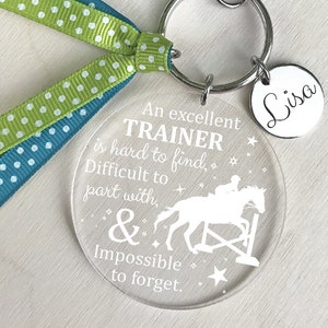 Horse Trainer Gift, Horse Training Gift, Equestrian Coach Gift, Equestrian Coaches Gift, Horse Trainer Keychain, Horse Training Keychain