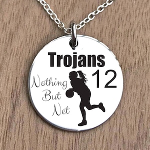 Basketball Necklace, Basketball Necklace for Girls, Basketball Jewelry, Girls Basketball Gifts, Basketball Girl Gift, Basketball Player Gift