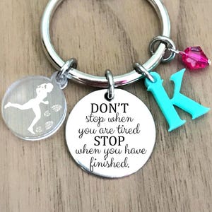 Runner Gifts for Women Men Fitness Gym Gift When Your Legs Get Tired Run  with Your Heart Keychain Trainer Gift Get Fit Running Workout Gift