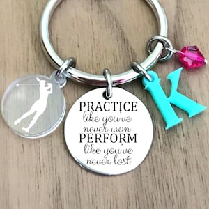 Golf Keychain, Golf Key Chain, Golfer Keychain, Golf Gifts for Women, Golf Gift for Girls, Womens Golf Gift, Gift for Golfer, Golf Lover