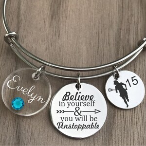 Lacrosse Bracelet, Lacrosse Jewelry, Lacrosse Gift, Girls Lacrosse Gift, Lacrosse Player Gift, Lacrosse Bangle
