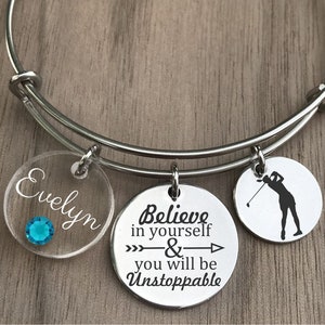 Golf Bracelet, Golfer Bracelet, Girls Golf Gifts, Girl Golfer Gift, Golf Jewelry, Golfer Jewelry, Gift for Golfer