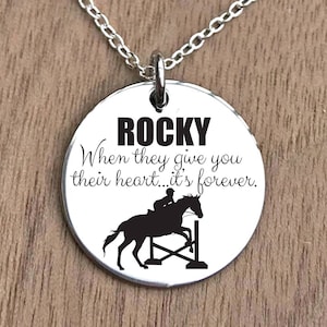 Reiter Halskette, Reiter Schmuck,Pferd Halskette,Pferd Schmuck,Pferd Reiter Halskette,Reiter Geschenke,Pferd Geschenke,Pferd Reiter Geschenk