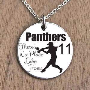 Softball Necklace, Softball Jewelry, Softball Gifts, Girls Softball Necklace, Girls Softball Gifts, Softball Girl Gifts, Softball Charm
