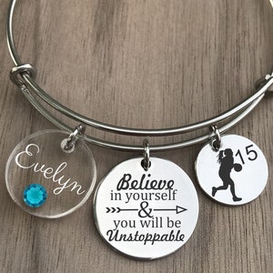 Basketball Bracelet, Basketball Jewelry, Basketball Bangle, Girls Basketball Gift, Basketball Player Gifts, Basketball Girl Gift, Team Gift