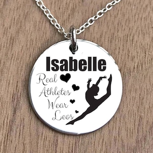 Turnen ketting, gymnastiek ketting voor meisjes, gymnastiek ketting gepersonaliseerd, gymnast ketting, gymnastiek geschenken, cadeau voor gymnast