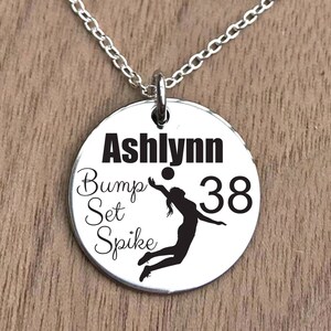 Volleyball Necklace, Volleyball Jewelry, Volleyball Charm Necklace, Volleyball Gifts, Girls Volleyball Gift, Volleyball Team Necklace