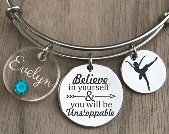 Ballerina Bracelet, Dance Bracelet, Ballet Bracelet, Dance Bangle, Dancer Gifts for Girls, Dance Gifts, Ballerina Gift, Dance Jewelry